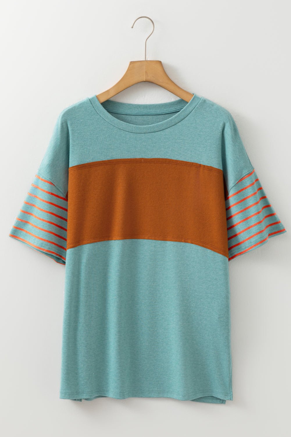 Colorblock Stripe Short Sleeve T-Shirt - Rooted & Reckless Co.