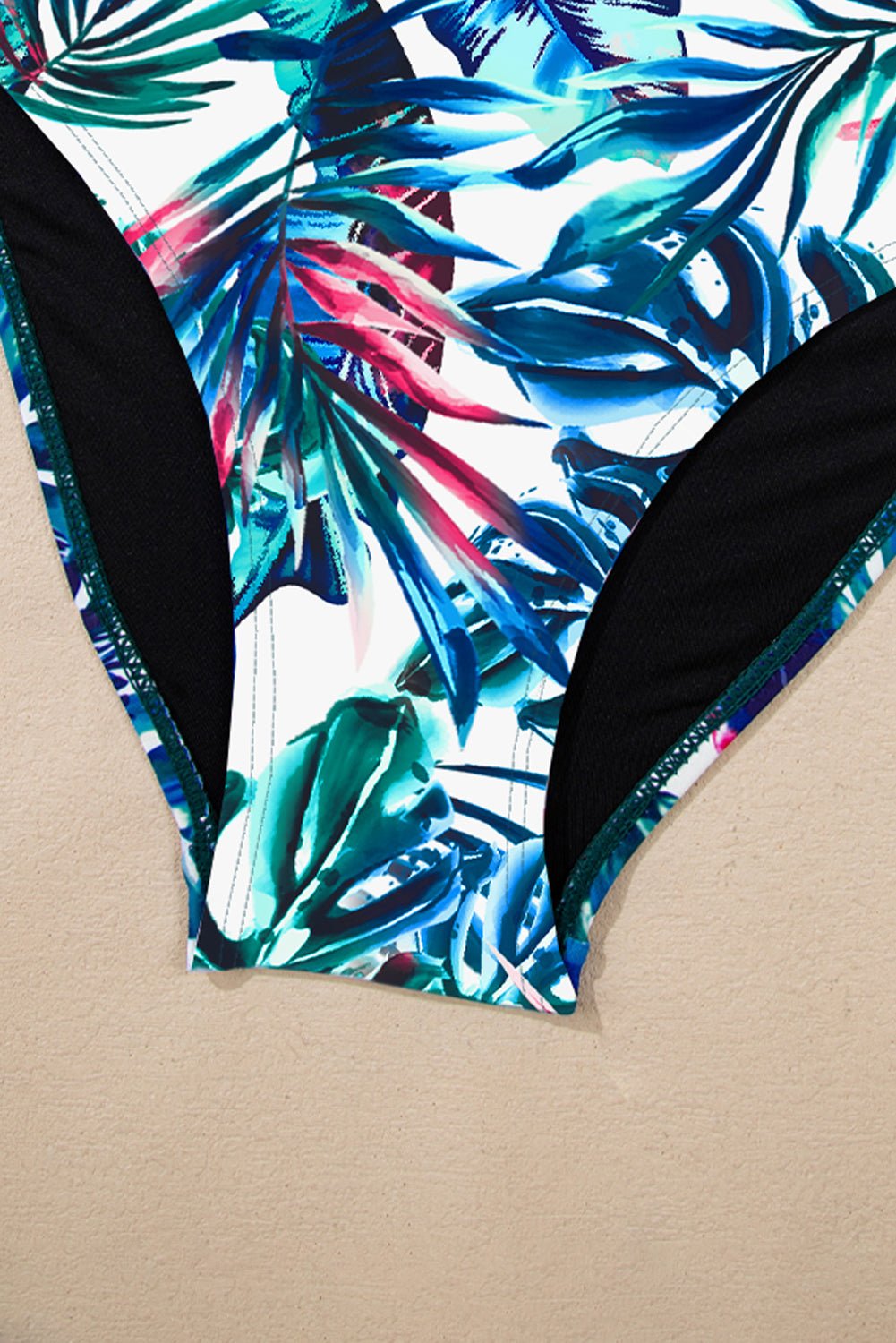 Colorblock Tankini Top & High Waist Bikini Set - Rooted & Reckless Co.