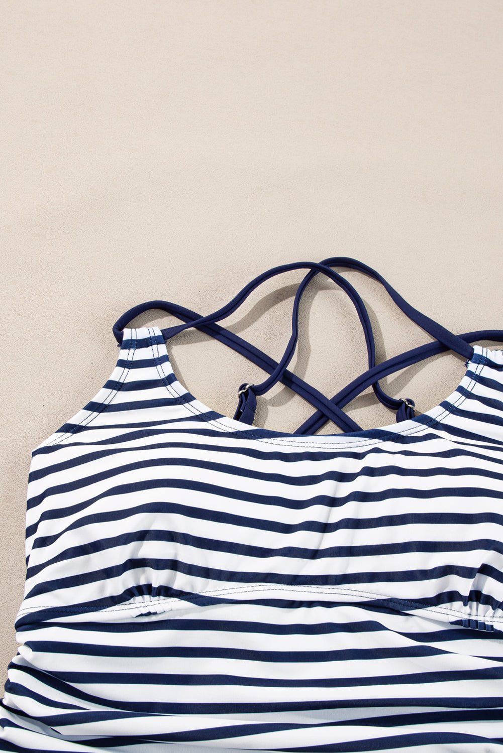 Colorblock Tankini Top & High Waist Bikini Set - Rooted & Reckless Co.
