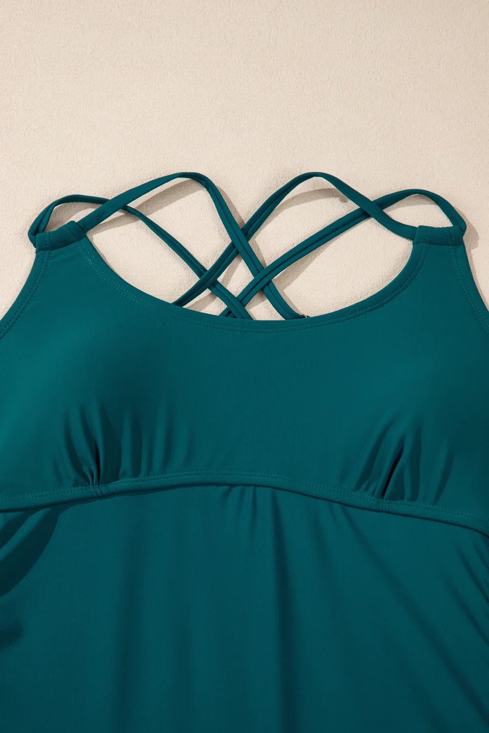 Colorblock Tankini Top & High Waist Bikini Set - Rooted & Reckless Co.