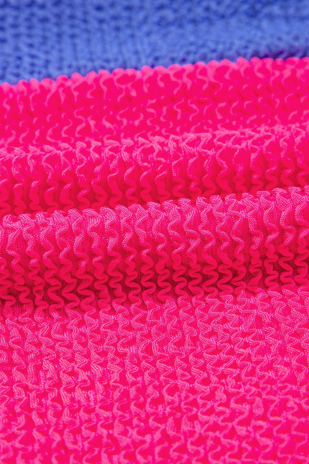 Colorblock Textured Patchwork One-Piece Swimsuit - Rooted & Reckless Co.