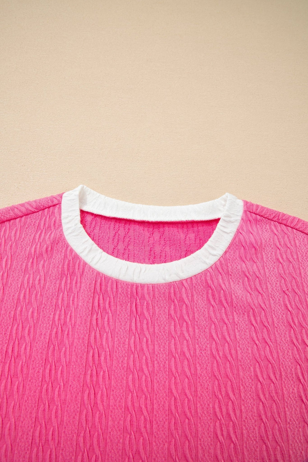 Colorblock Textured Tee & Drawstring Shorts Set - Rooted & Reckless Co.
