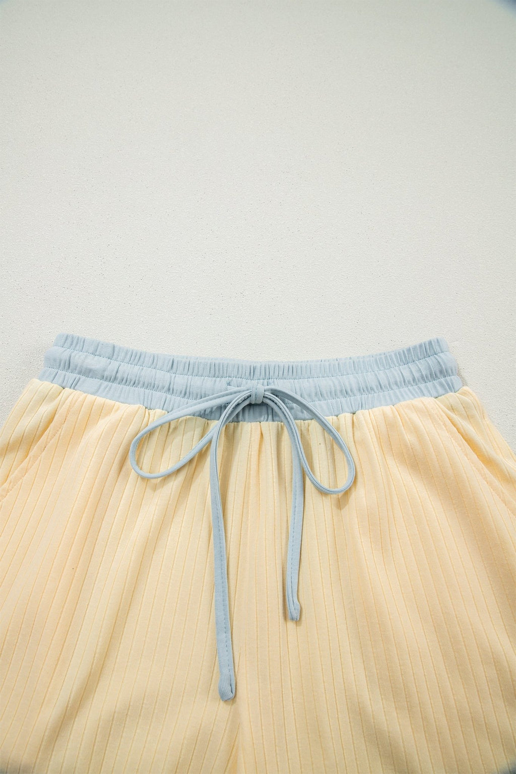 Colorblock Trim Ribbed Top & Shorts Set - Rooted & Reckless Co.