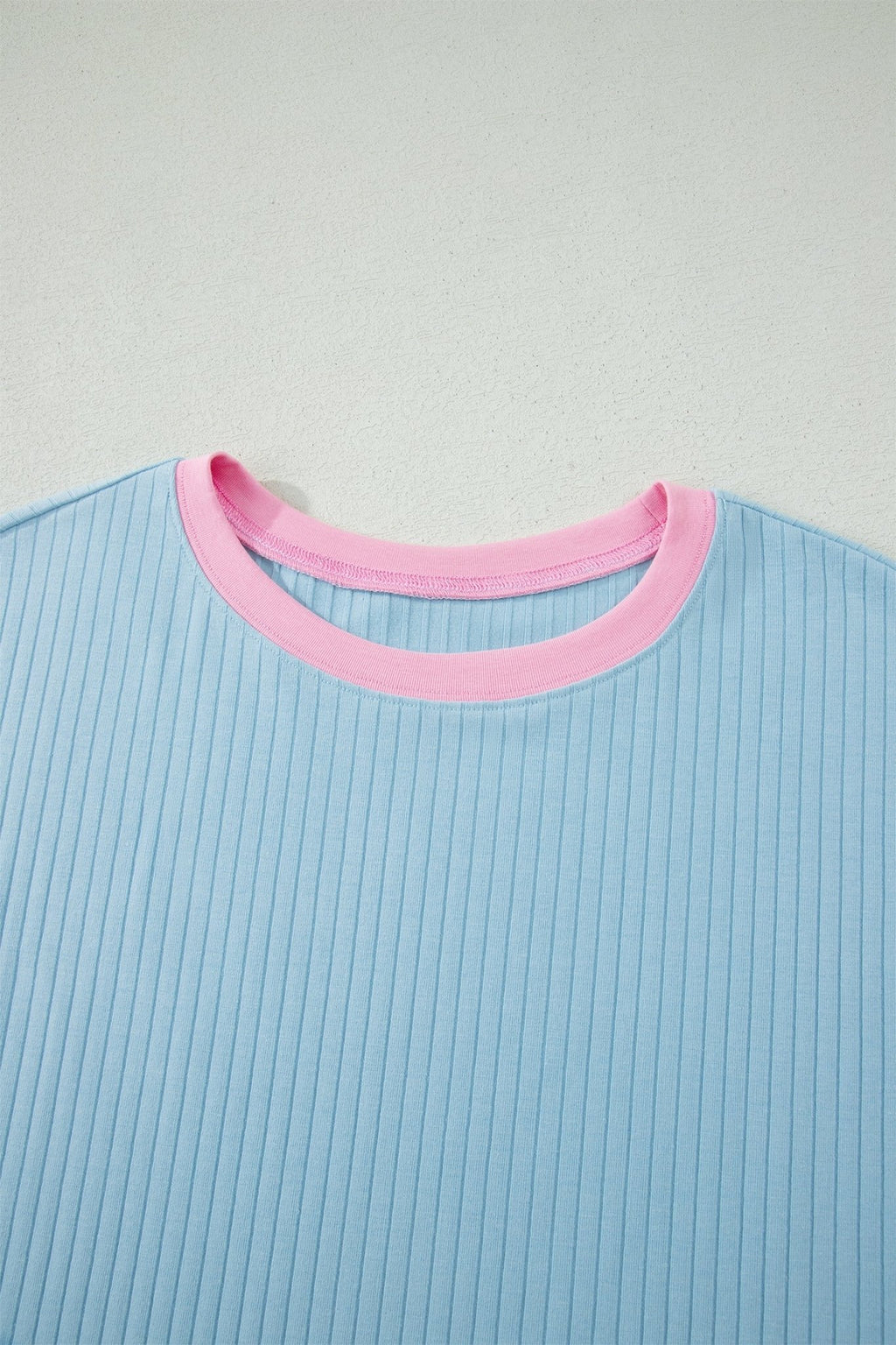 Colorblock Trim Ribbed Top & Shorts Set - Rooted & Reckless Co.