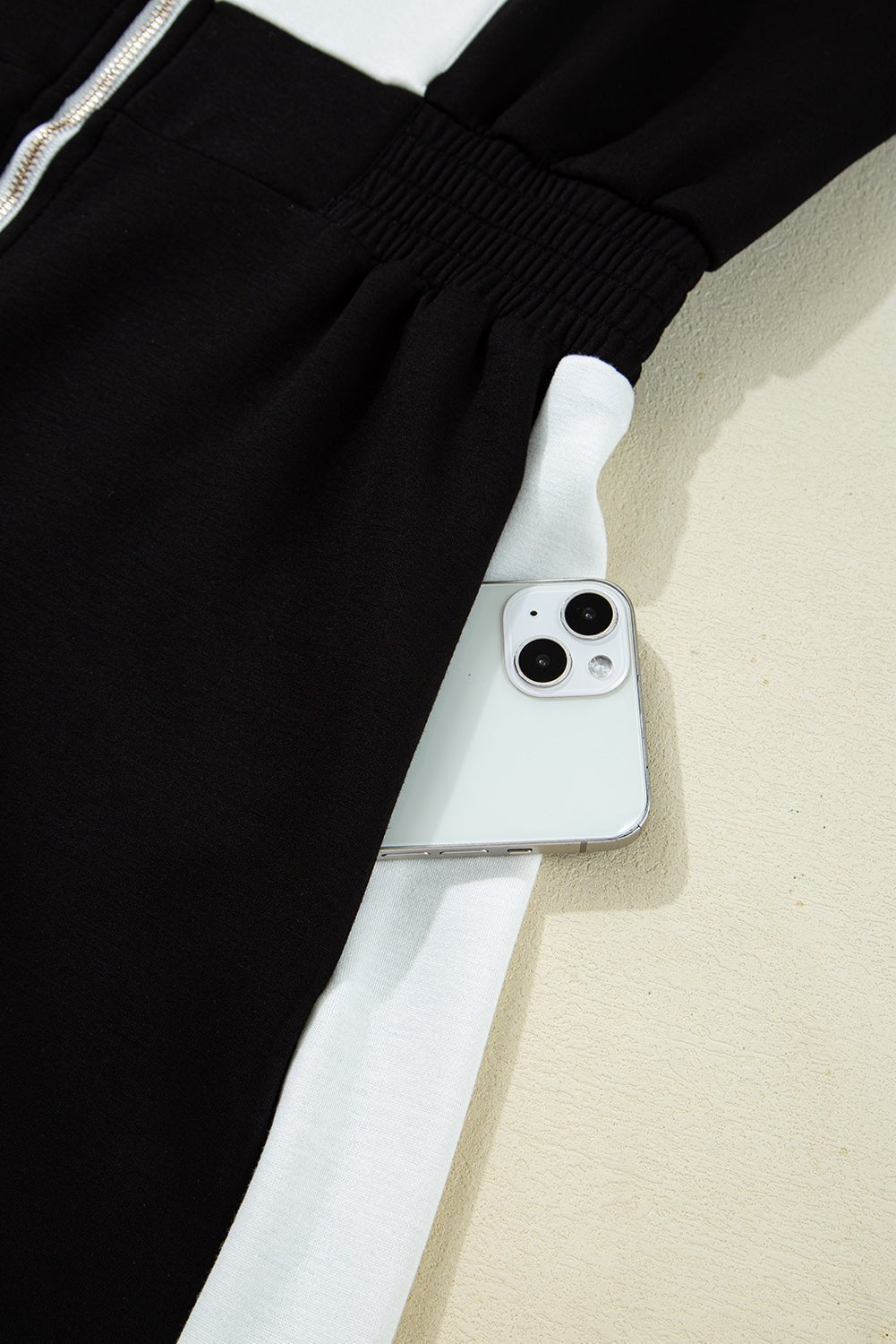 Colorblock Zip Front Collared Short Sleeve Romper - Rooted & Reckless Co.