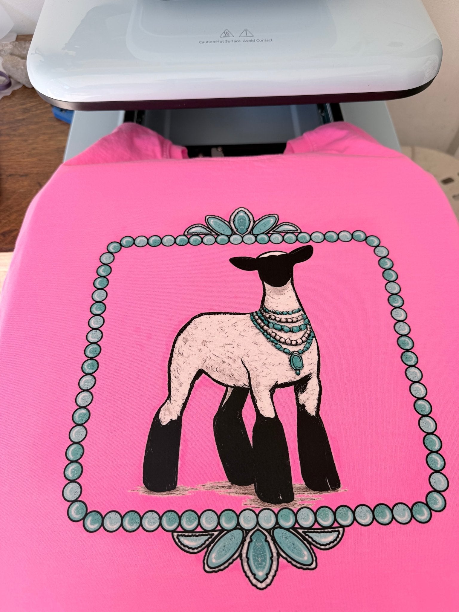 Comfort Colors Blinged Out Sheep - Rooted & Reckless Co.