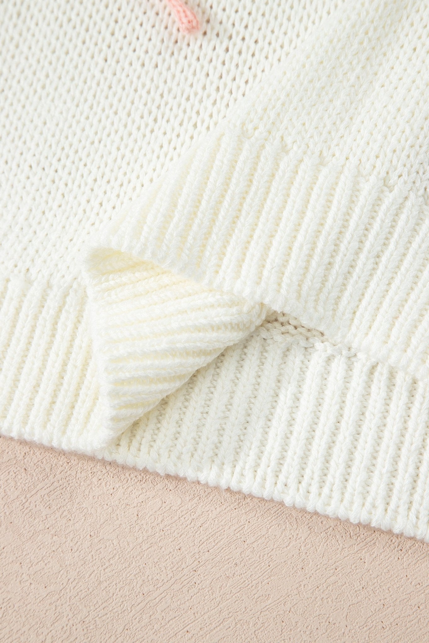 Contrast Bow Tie Short Sleeve Knit Sweater - Rooted & Reckless Co.