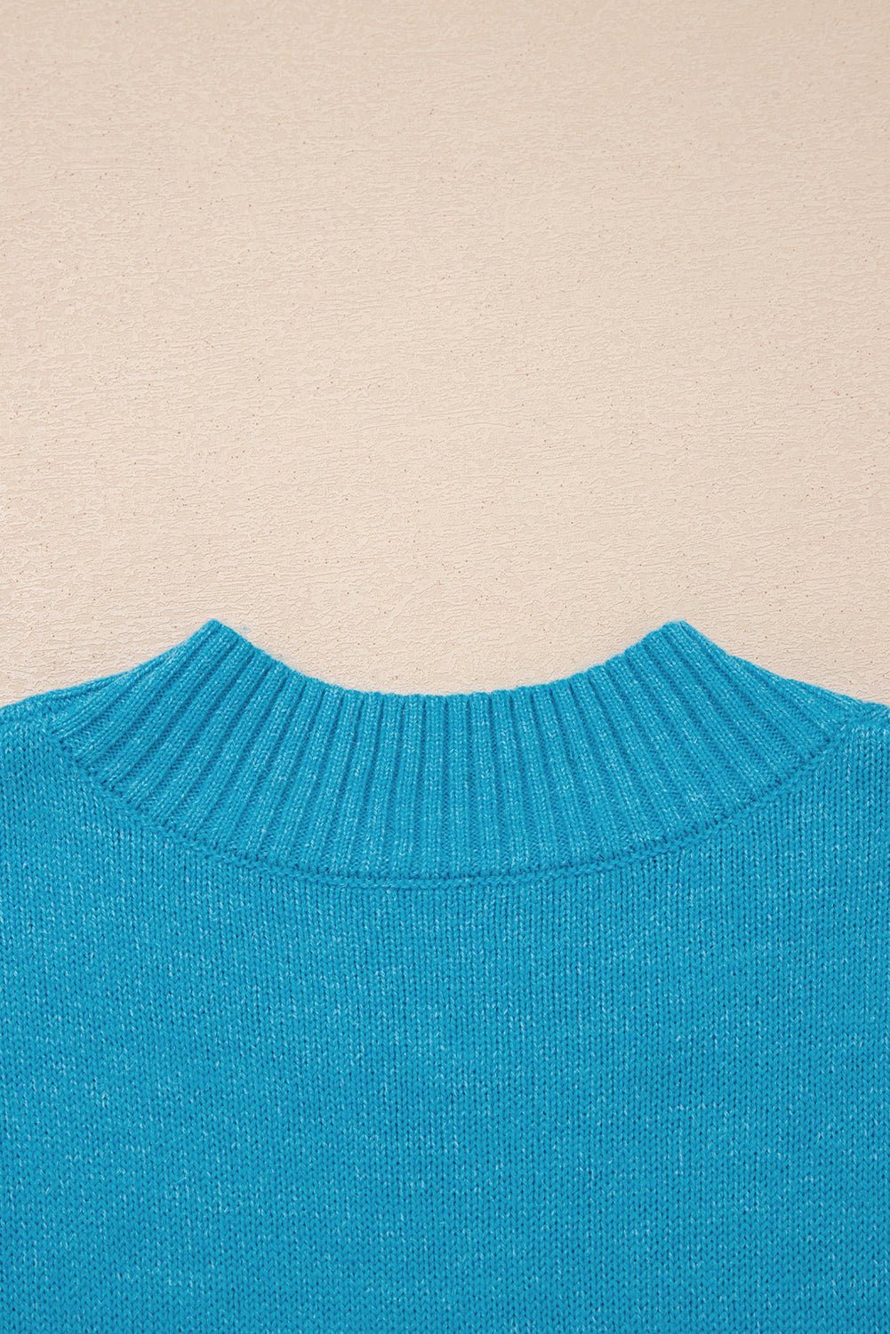 Contrast Stitch Tie Side Mock Neck Sleeveless Sweater - Rooted & Reckless Co.
