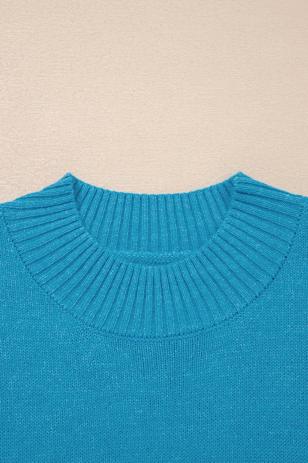 Contrast Stitch Tie Side Mock Neck Sleeveless Sweater - Rooted & Reckless Co.