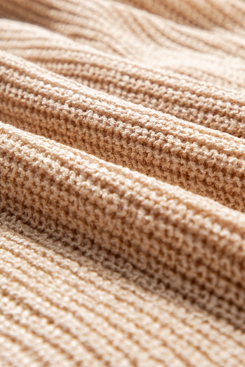 Contrast Stripe 3/4 Sleeve Crew Neck Sweater - Rooted & Reckless Co.