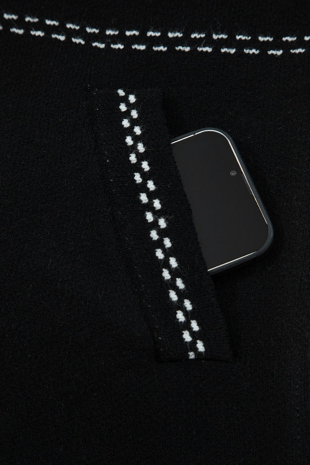 Contrast Trim Button-Up Sweater Cardigan - Rooted & Reckless Co.