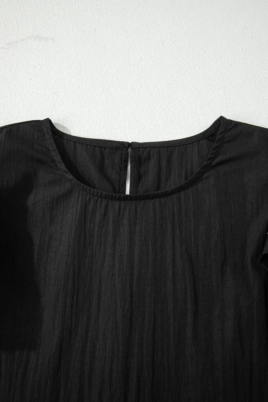 Contrast Trim Ruffle Short Sleeve Blouse - Rooted & Reckless Co.