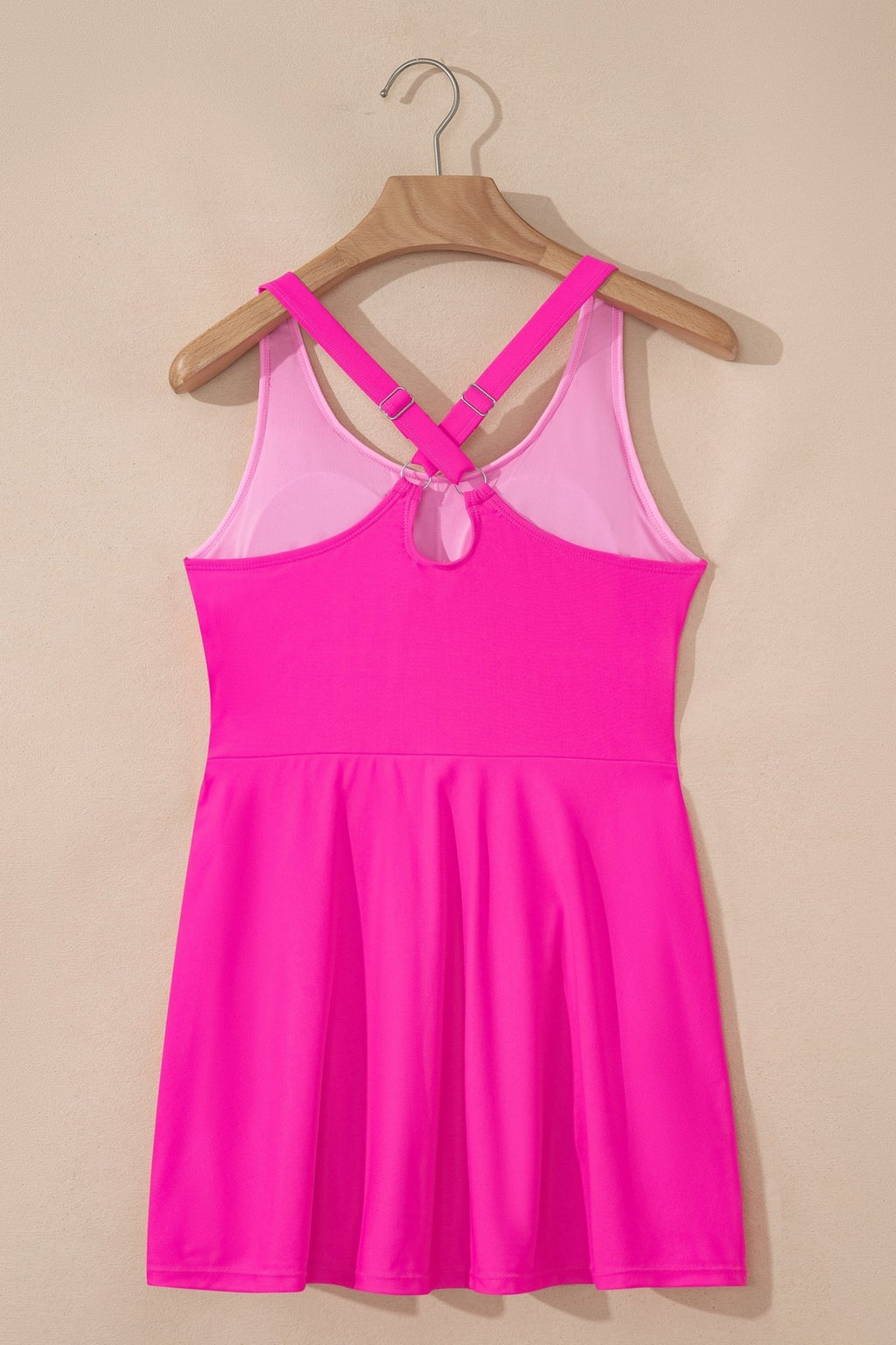 Contrast Trim Scoop Neck One-Piece Swim Dress - Rooted & Reckless Co.
