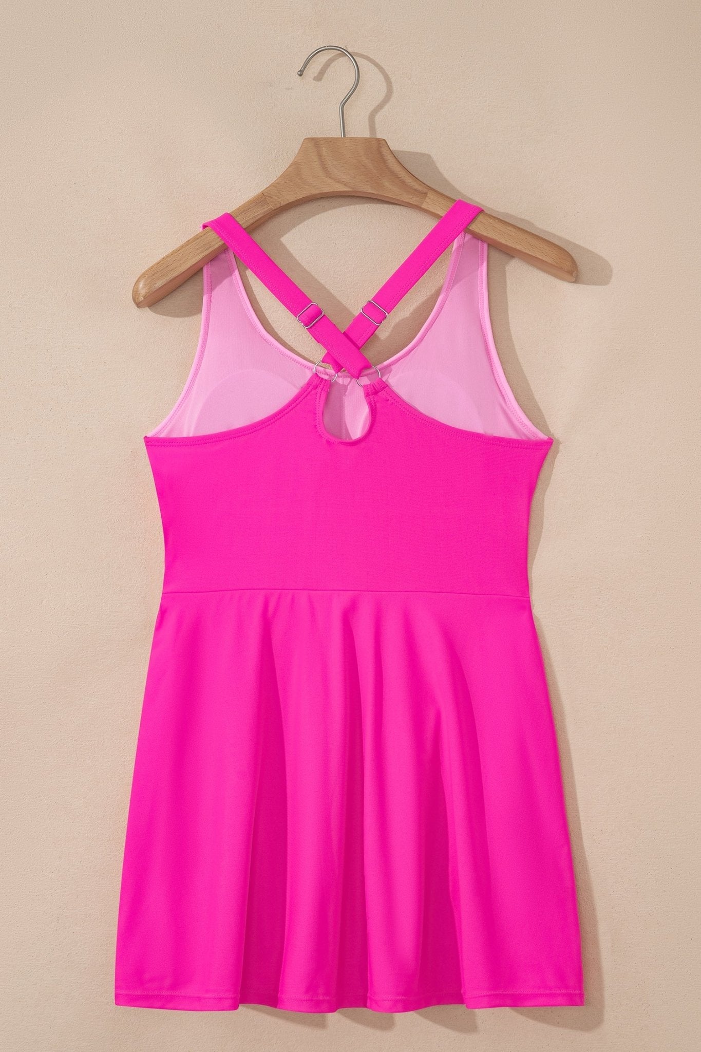 Contrast Trim Scoop Neck One-Piece Swim Dress - Rooted & Reckless Co.