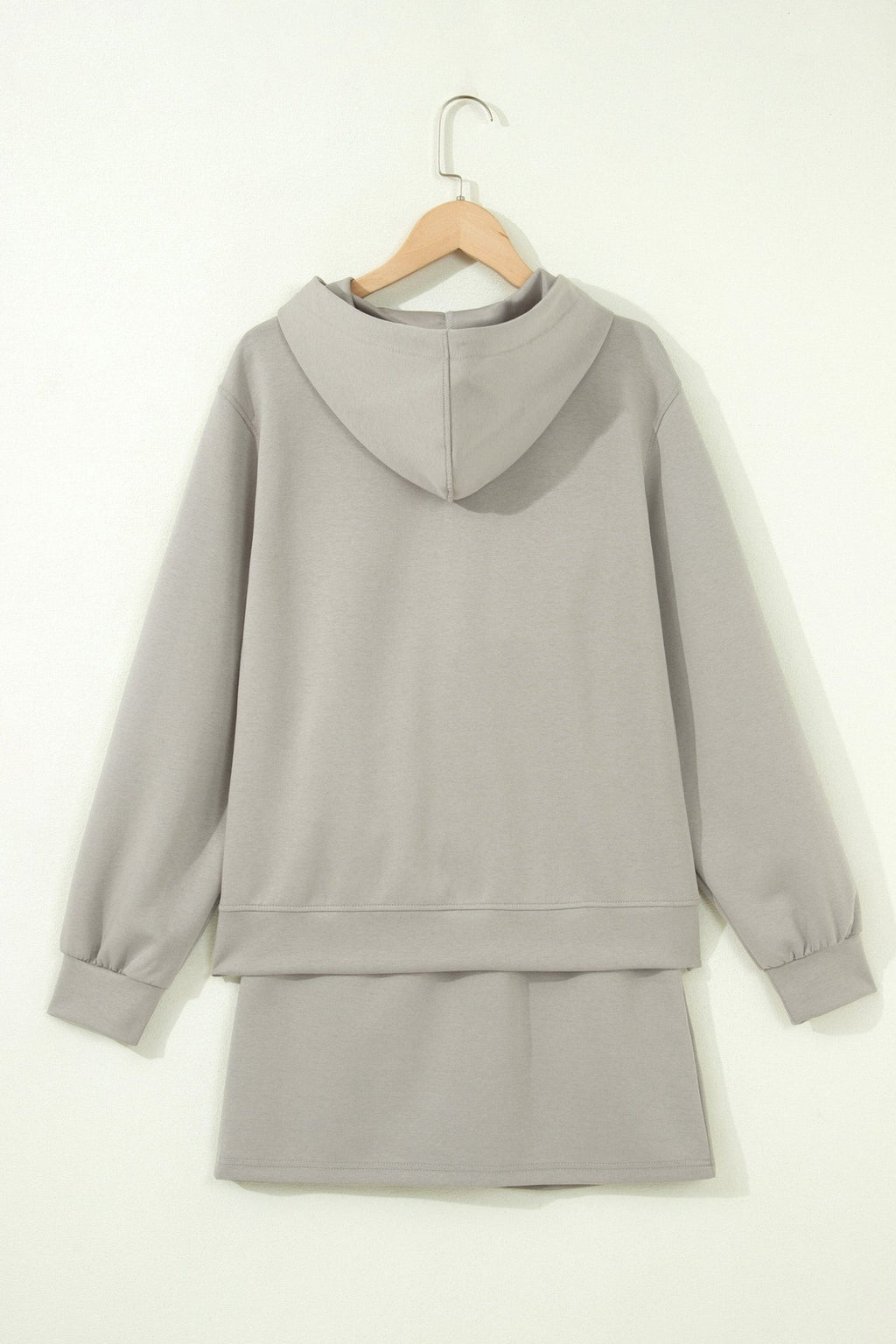 Contrast Trim Zip-Up Jacket & Drawstring Skort Set - Rooted & Reckless Co.