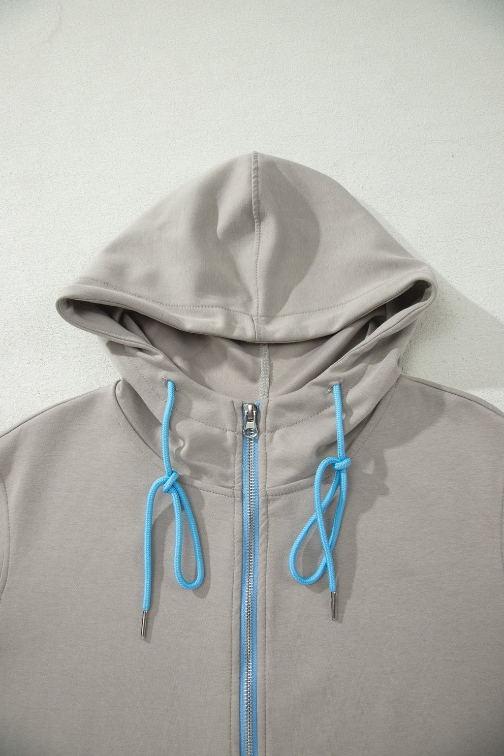 Contrast Trim Zip-Up Jacket & Drawstring Skort Set - Rooted & Reckless Co.