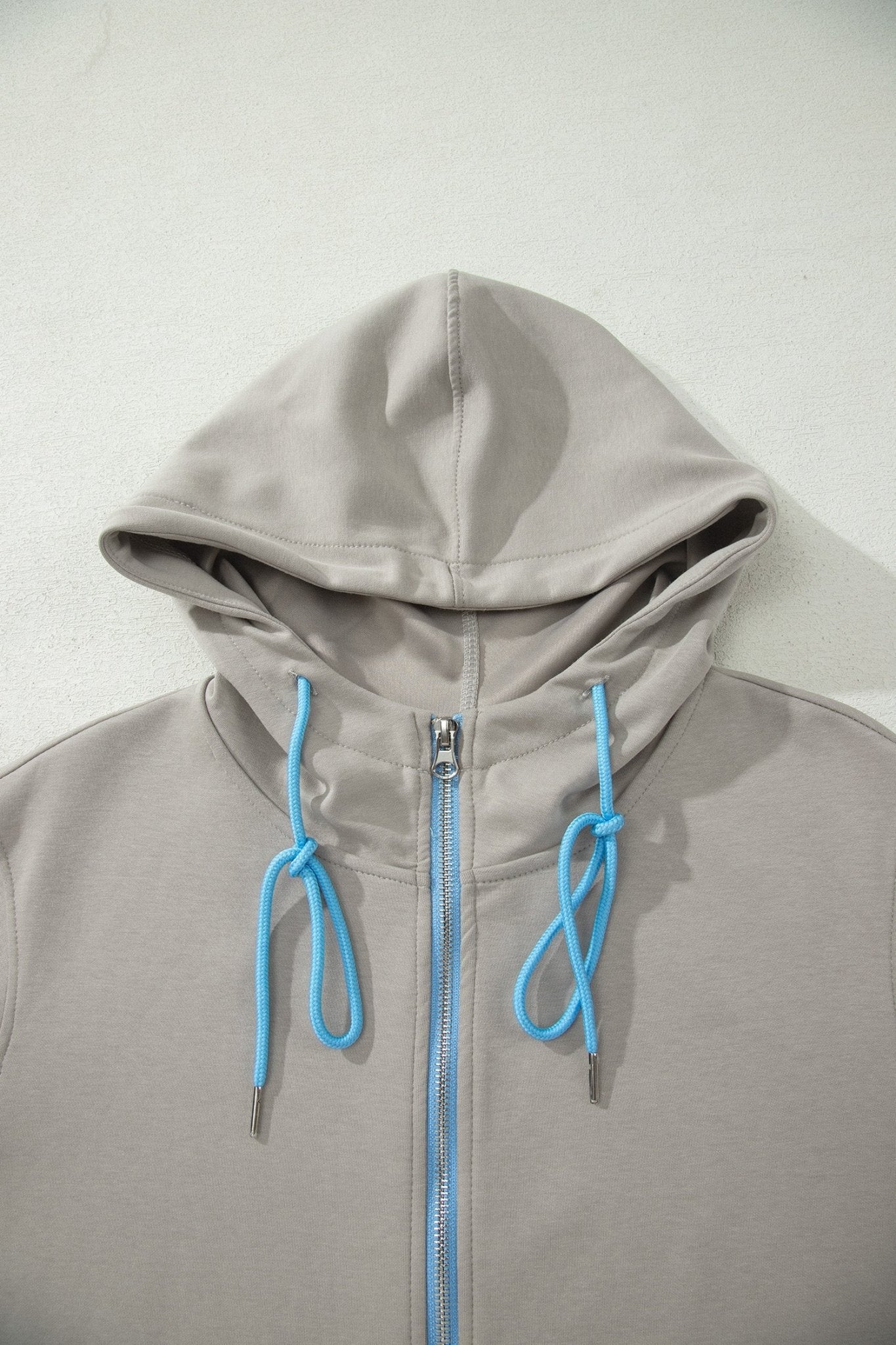 Contrast Trim Zip-Up Jacket & Drawstring Skort Set - Rooted & Reckless Co.