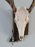Copper Paperclip Chain and White Water Pendant Necklace - Rooted & Reckless Co.