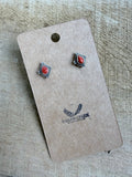 Coral Stud Earrings - Rooted & Reckless Co.