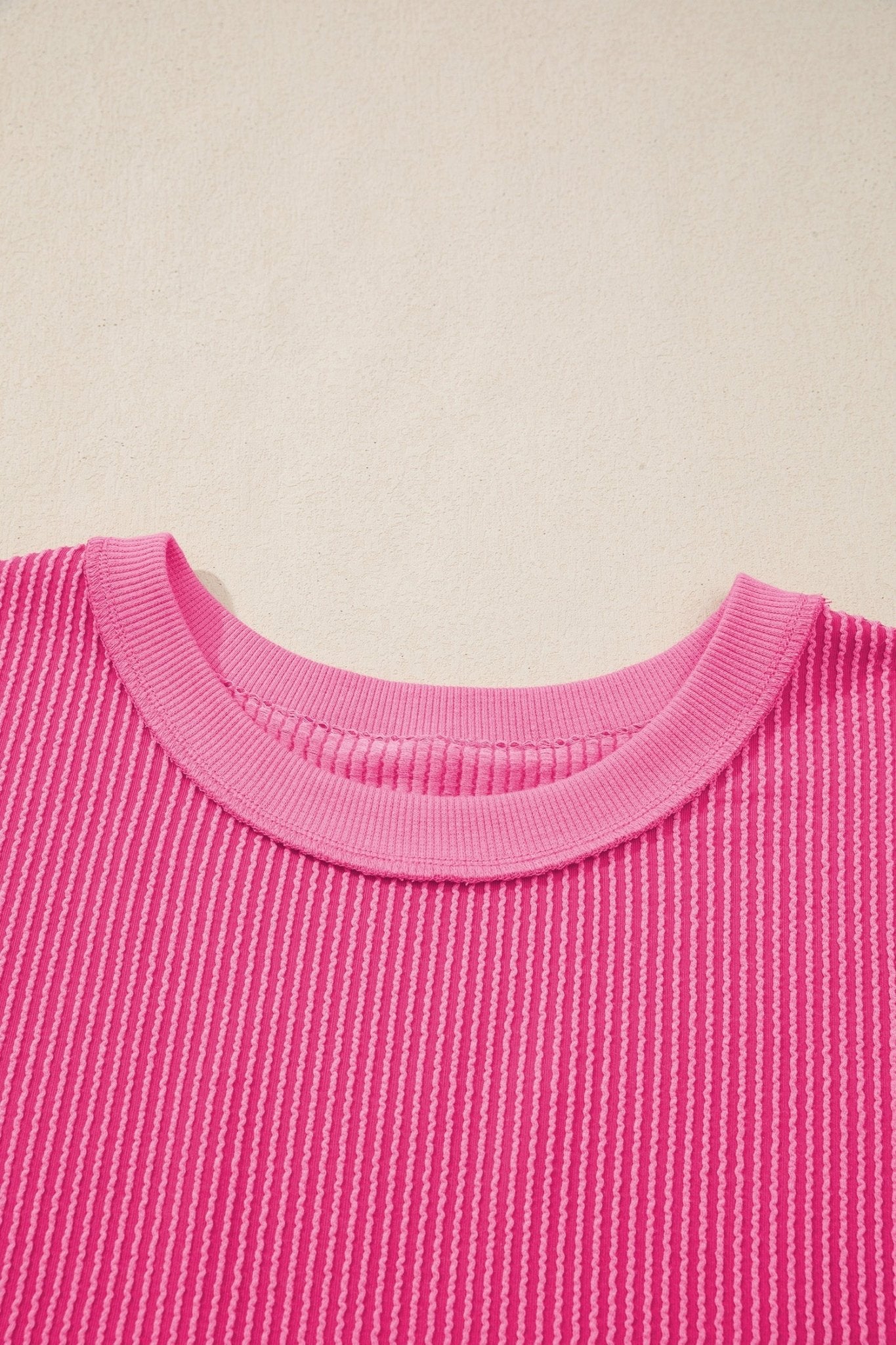 Corded Knit Cutout Bow Tie Back T-Shirt - Rooted & Reckless Co.