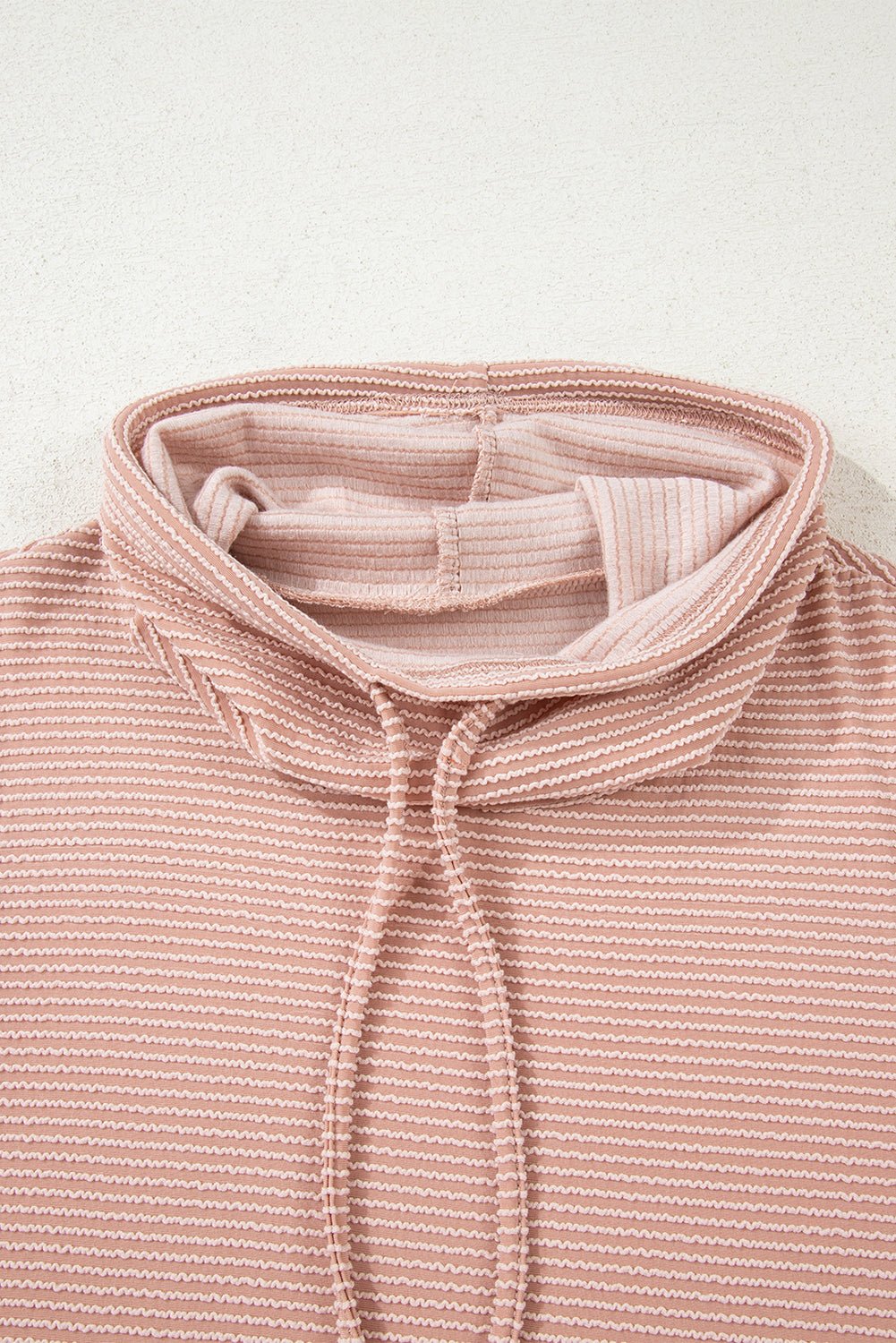 Corded Knit Drawstring Cowl Neck Top - Rooted & Reckless Co.
