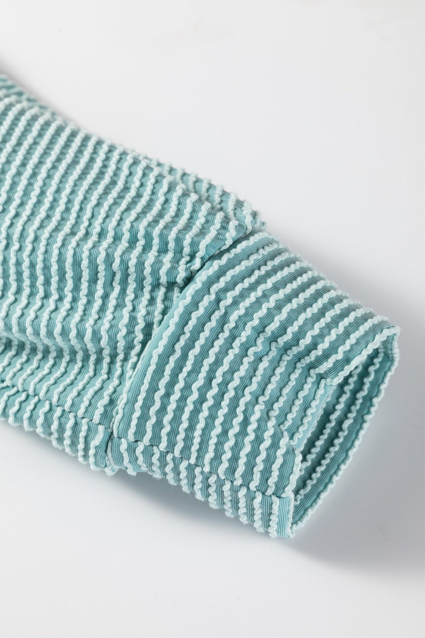 Corded Knit Roll-Up Sleeve Collared Henley Top - Rooted & Reckless Co.