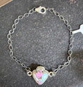 Cotton Candy and Sterling Bracelet - Rooted & Reckless Co.