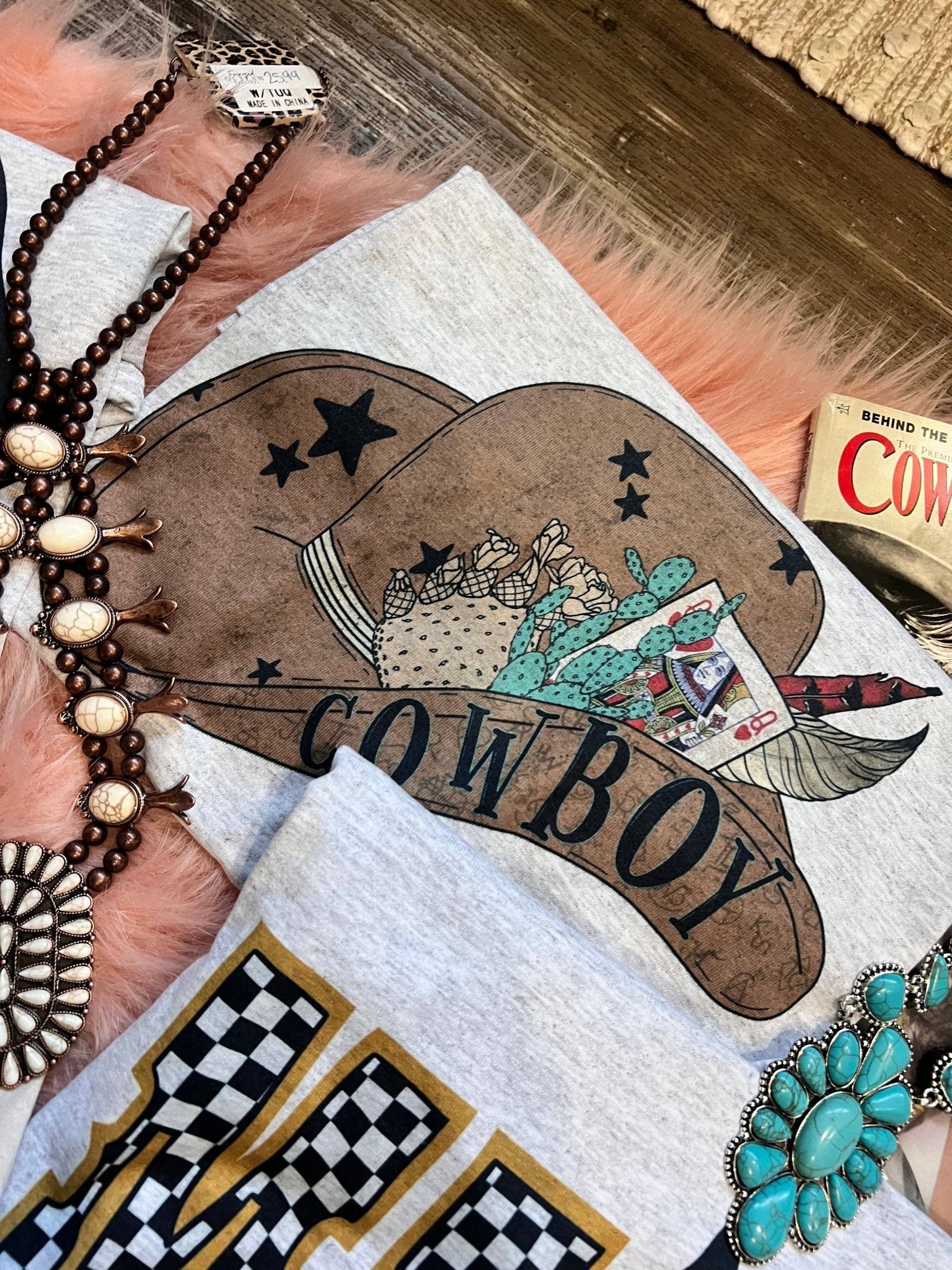 COWBOY HAT WITH CARDS - Rooted & Reckless Co.