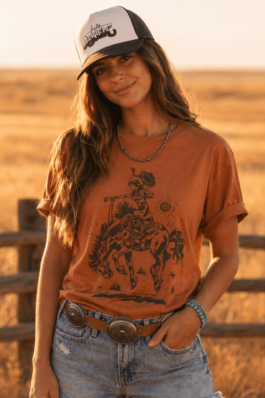 Cowgirl Rider Graphic Tee - Rooted & Reckless Co.