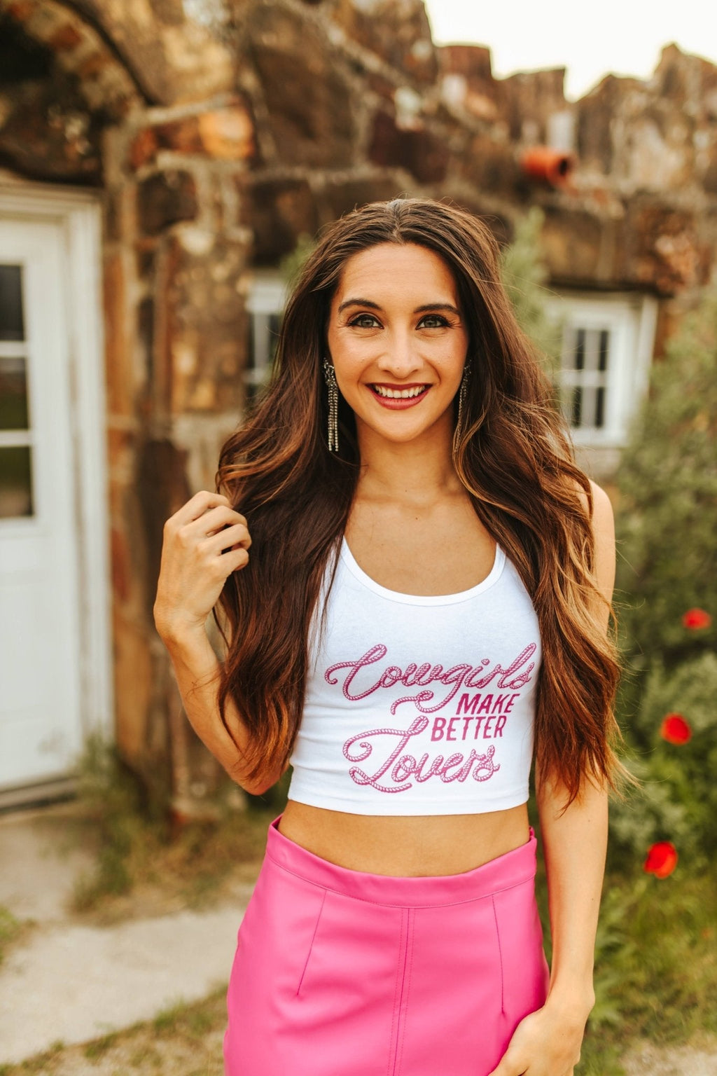 Cowgirls Make Better Lovers Cropped Tank Top - Rooted & Reckless Co.