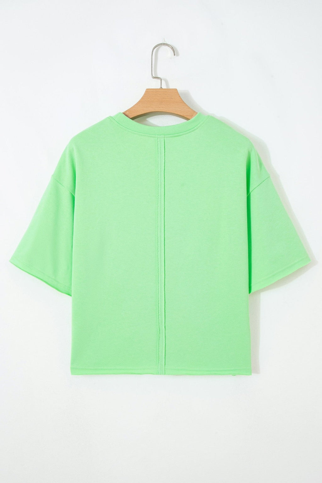 Crab Embroidered Patch Loose Round Neck Tee - Rooted & Reckless Co.