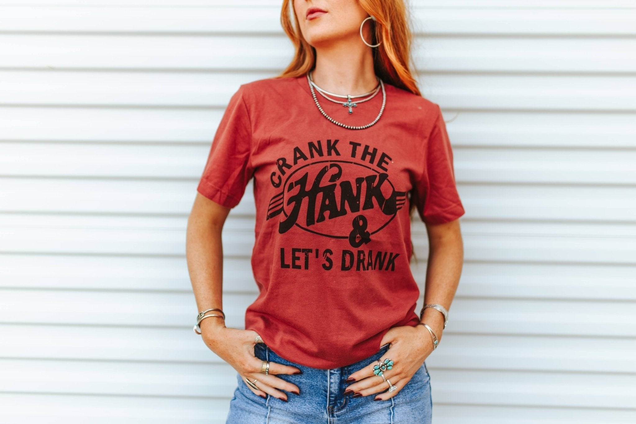 Crank The Hank & Let's Drank Graphic Tee - Rooted & Reckless Co.