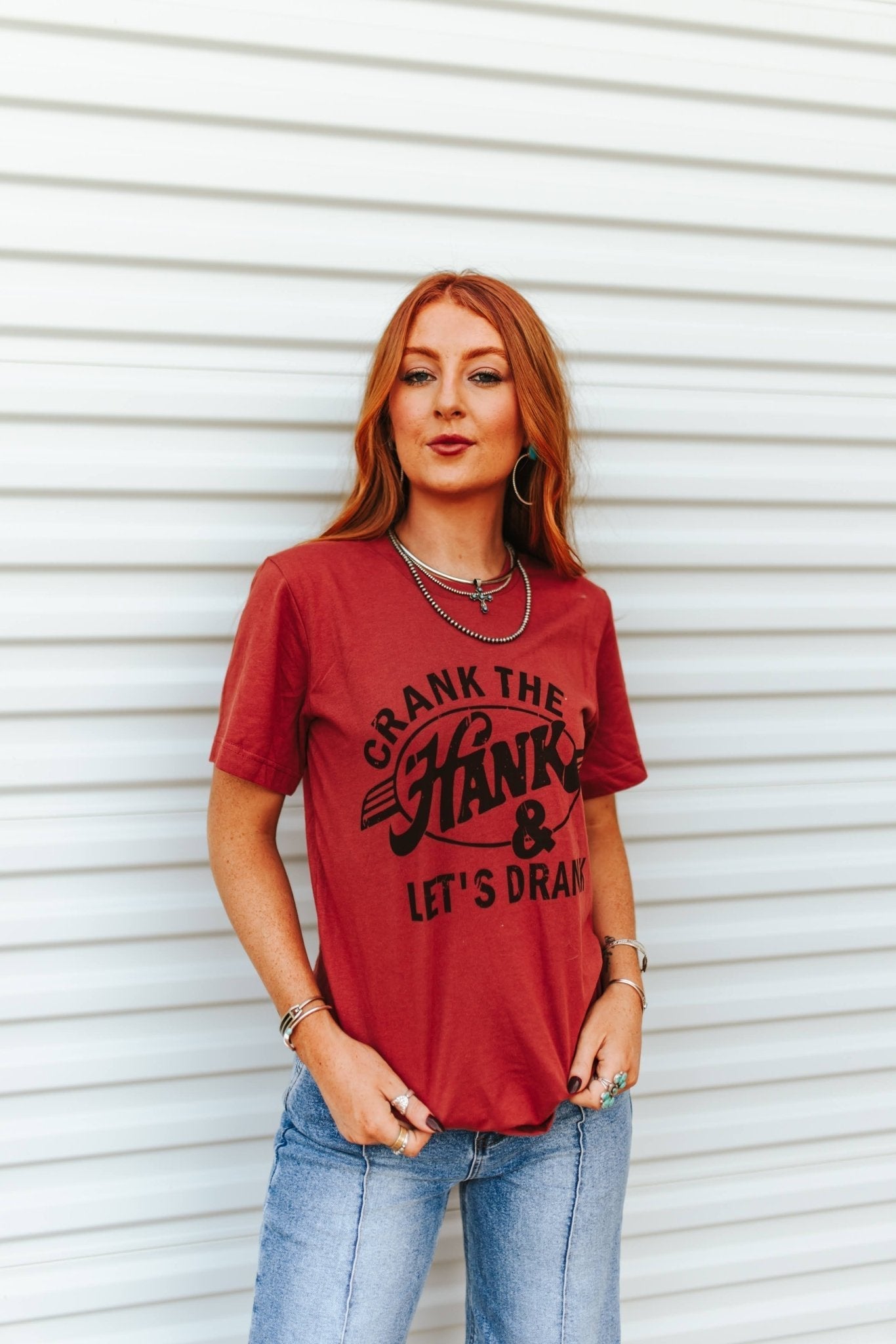 Crank The Hank & Let's Drank Graphic Tee - Rooted & Reckless Co.