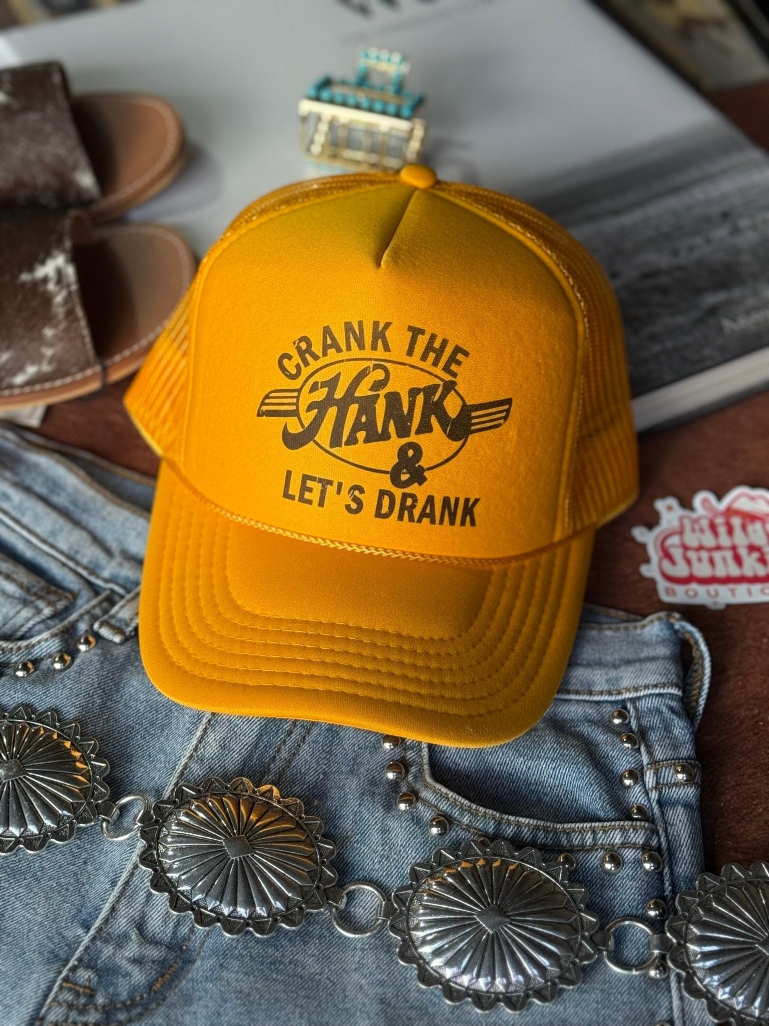 Crank The Hank Trucker Hat - Rooted & Reckless Co.