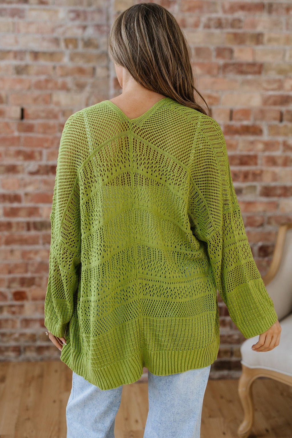 Crochet Knit Oversize Open Front Cardigan - Rooted & Reckless Co.