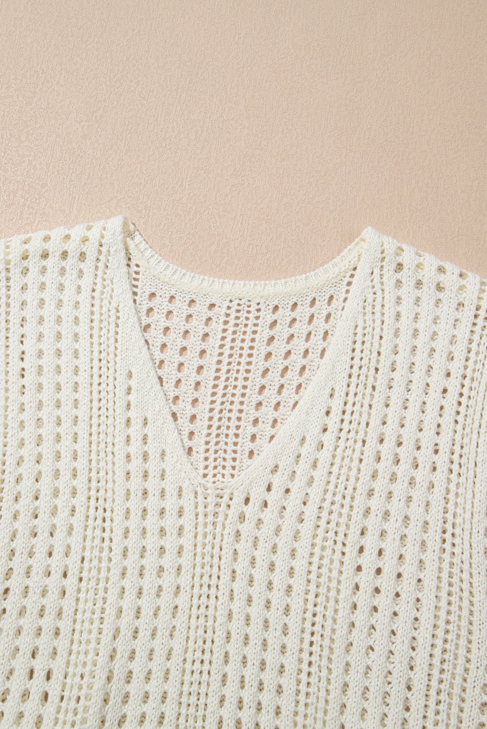 Crochet Open Knit Drawstring Waist Beach Dress - Rooted & Reckless Co.
