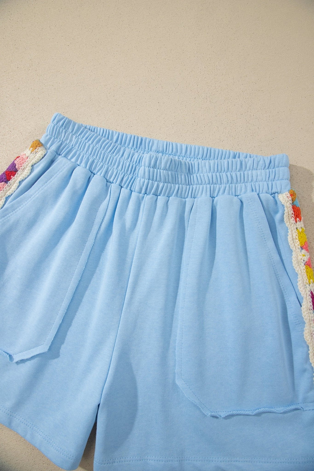 Crochet Patchwork Top & Elastic Shorts Set - Rooted & Reckless Co.