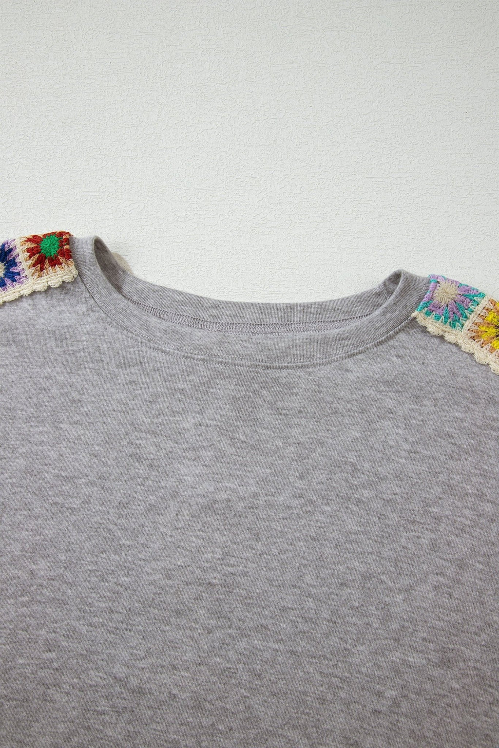 Crochet Trim Dolman Sleeve T-Shirt - Rooted & Reckless Co.
