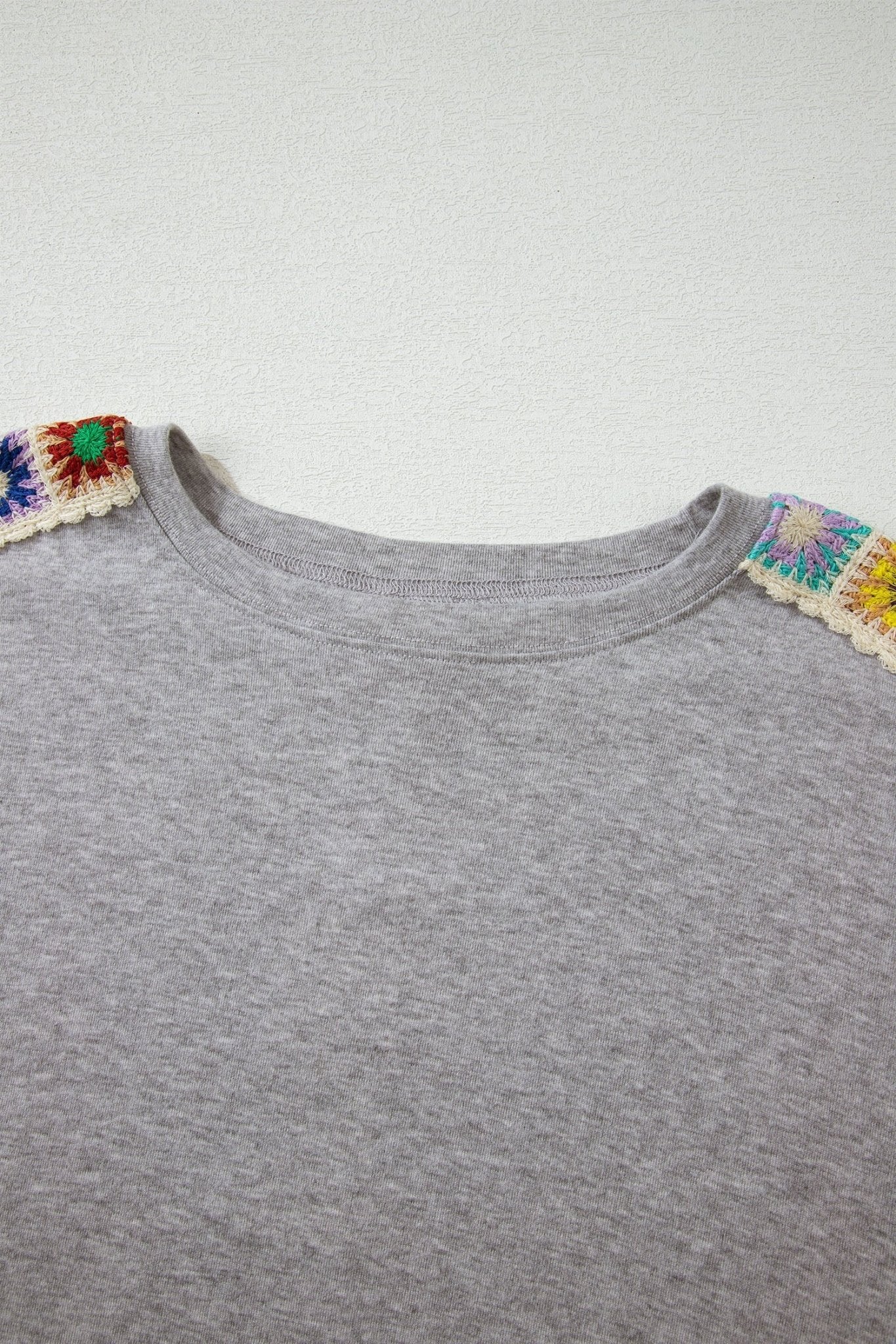 Crochet Trim Dolman Sleeve T-Shirt - Rooted & Reckless Co.