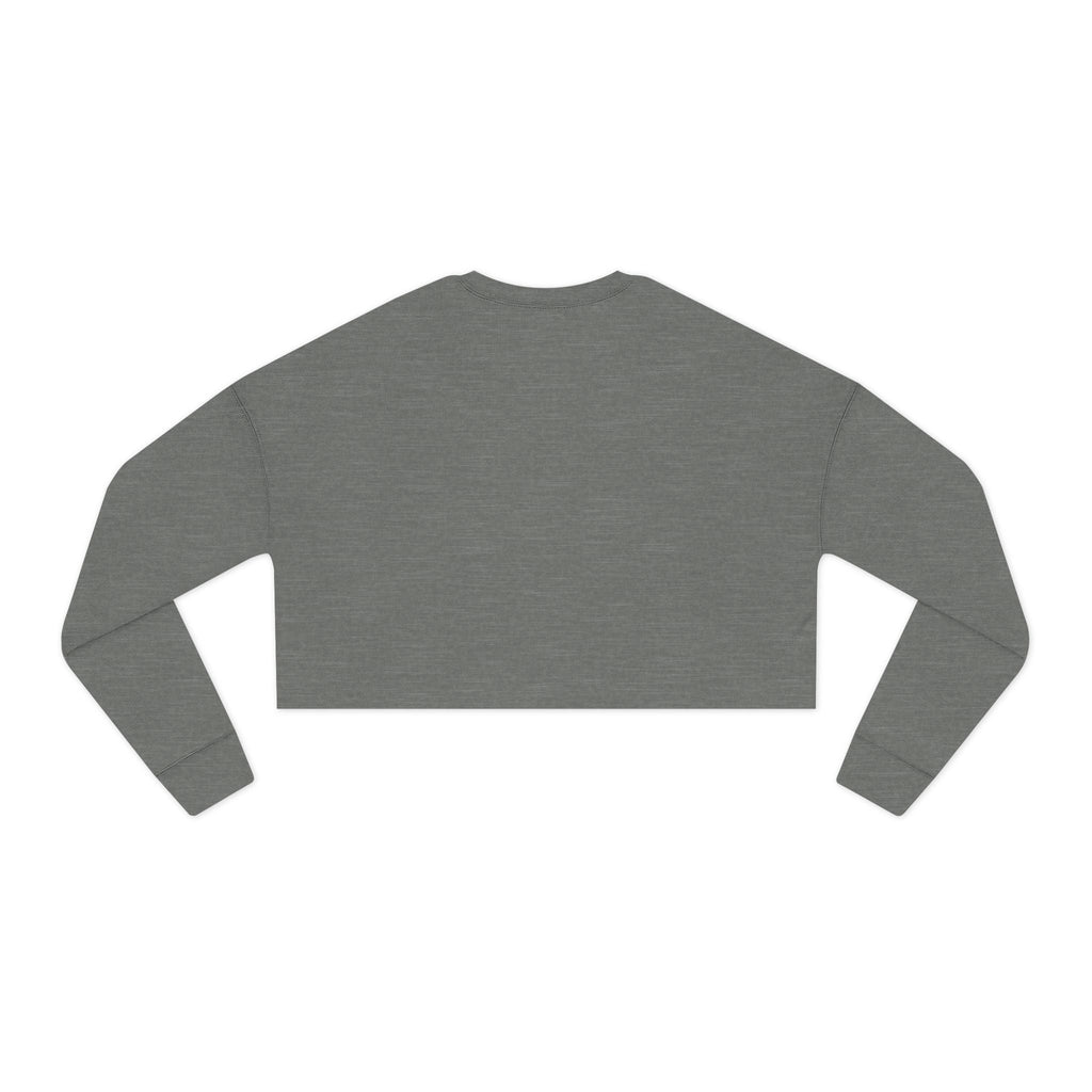 Cropped Sweatshirt — "I Could Be Meaner" Minimalist Rose Crewneck - Rooted & Reckless Co.
