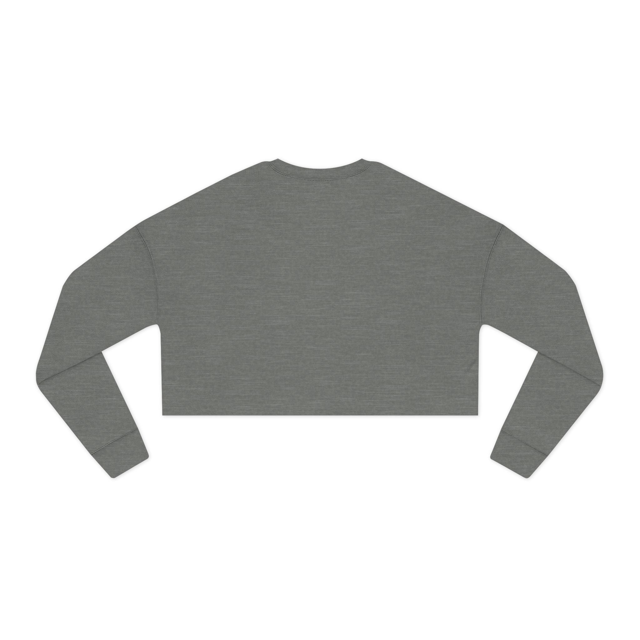 Cropped Sweatshirt — "I Could Be Meaner" Minimalist Rose Crewneck - Rooted & Reckless Co.