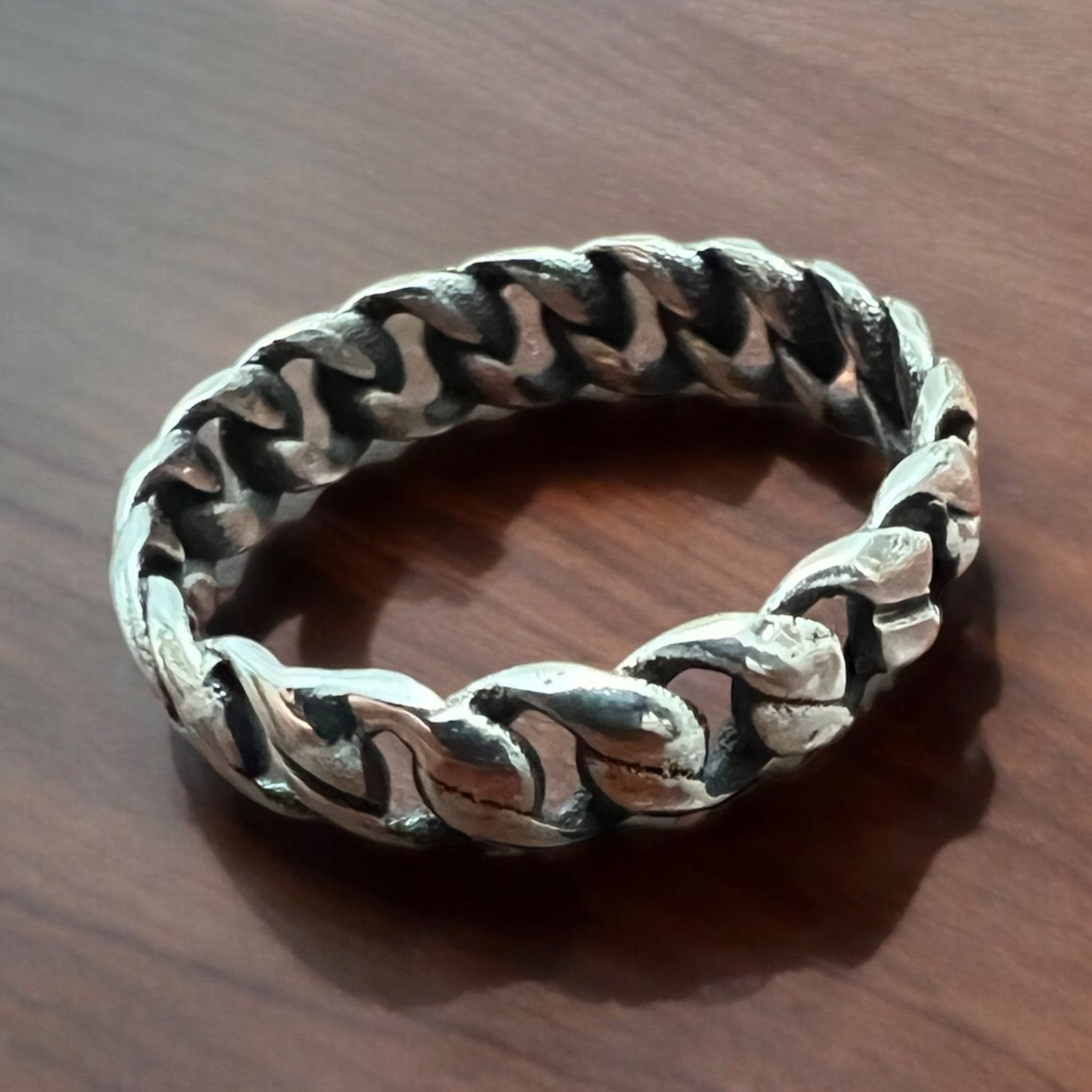 Cuban Sterling Silver Stacker Ring — Western Layering Piece - Rooted & Reckless Co.