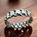 Cuban Sterling Silver Stacker Ring — Western Layering Piece - Rooted & Reckless Co.