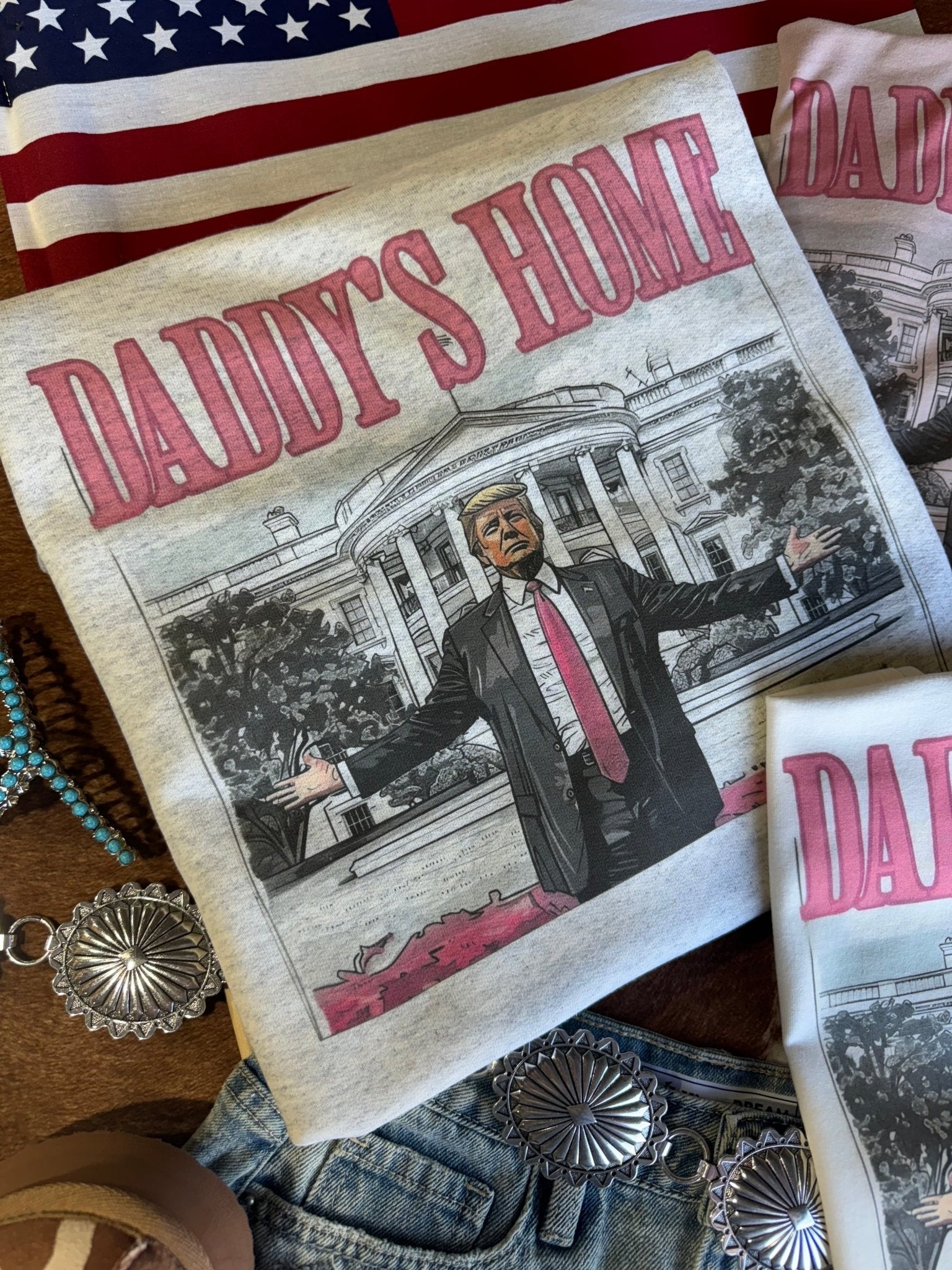 Daddy's Home Trump Graphic Sweatshirt - Rooted & Reckless Co.