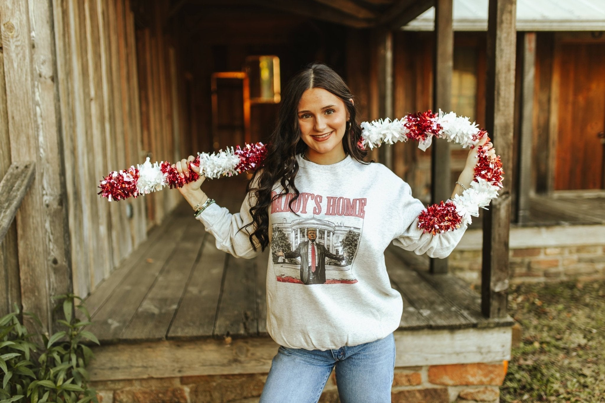 Daddy's Home Trump Graphic Sweatshirt - Rooted & Reckless Co.
