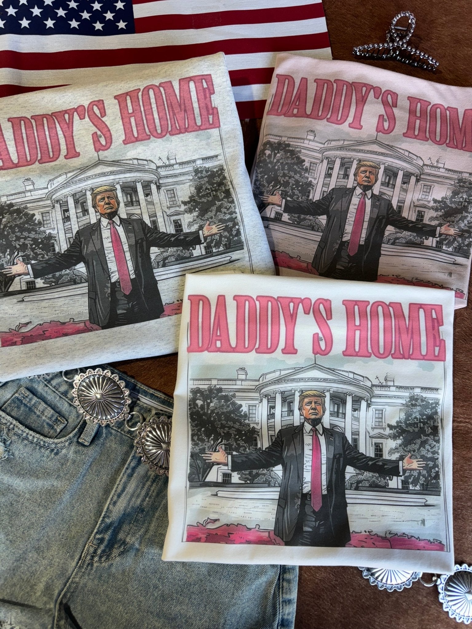 Daddy's Home Trump Graphic Sweatshirt - Rooted & Reckless Co.
