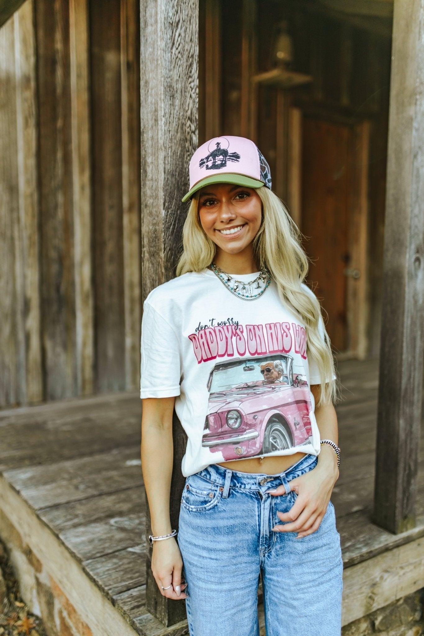 Daddy's on His Way Trump Graphic Tee - Rooted & Reckless Co.
