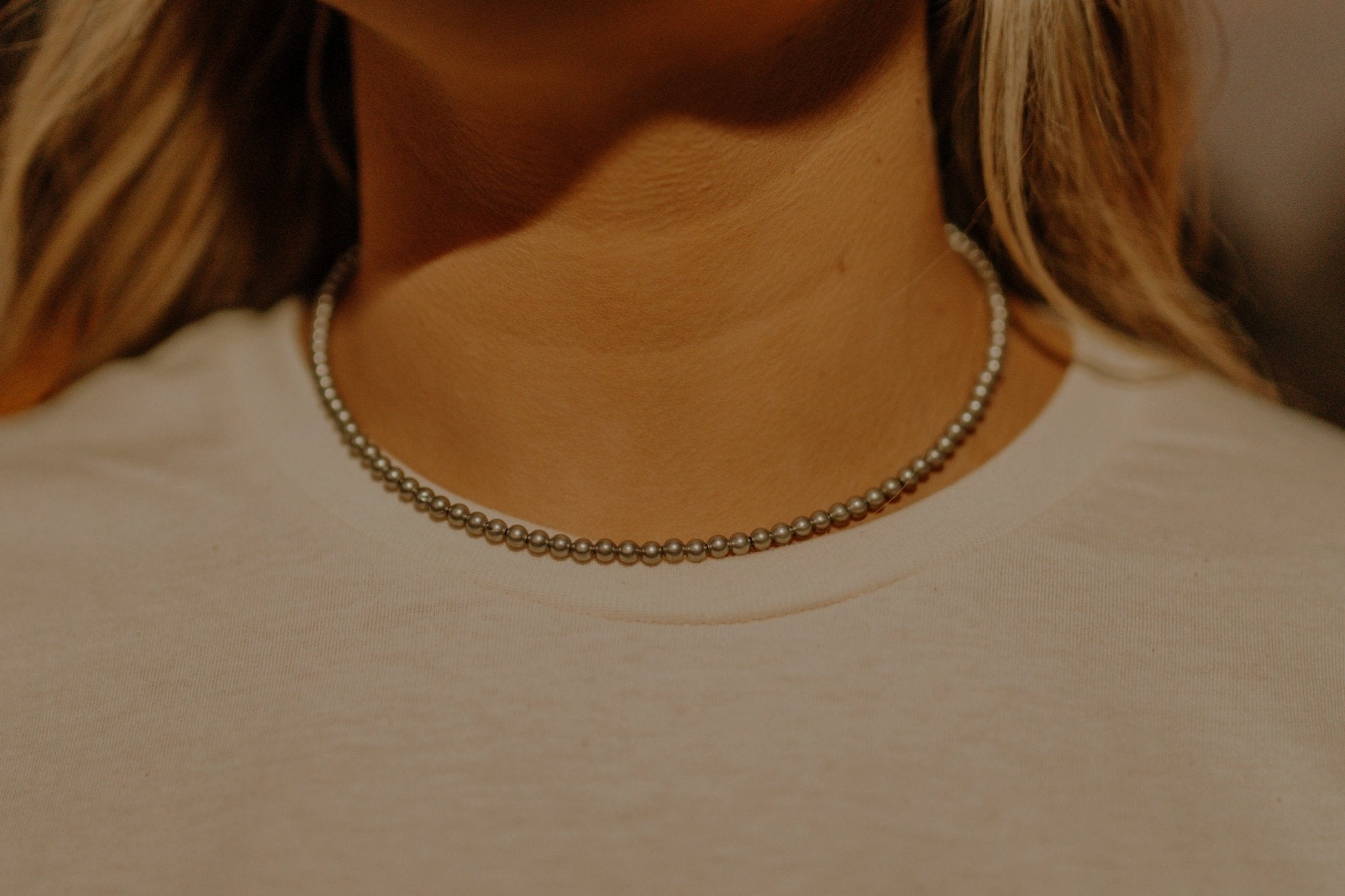 Dainty Silver Pearl Choker - Rooted & Reckless Co.