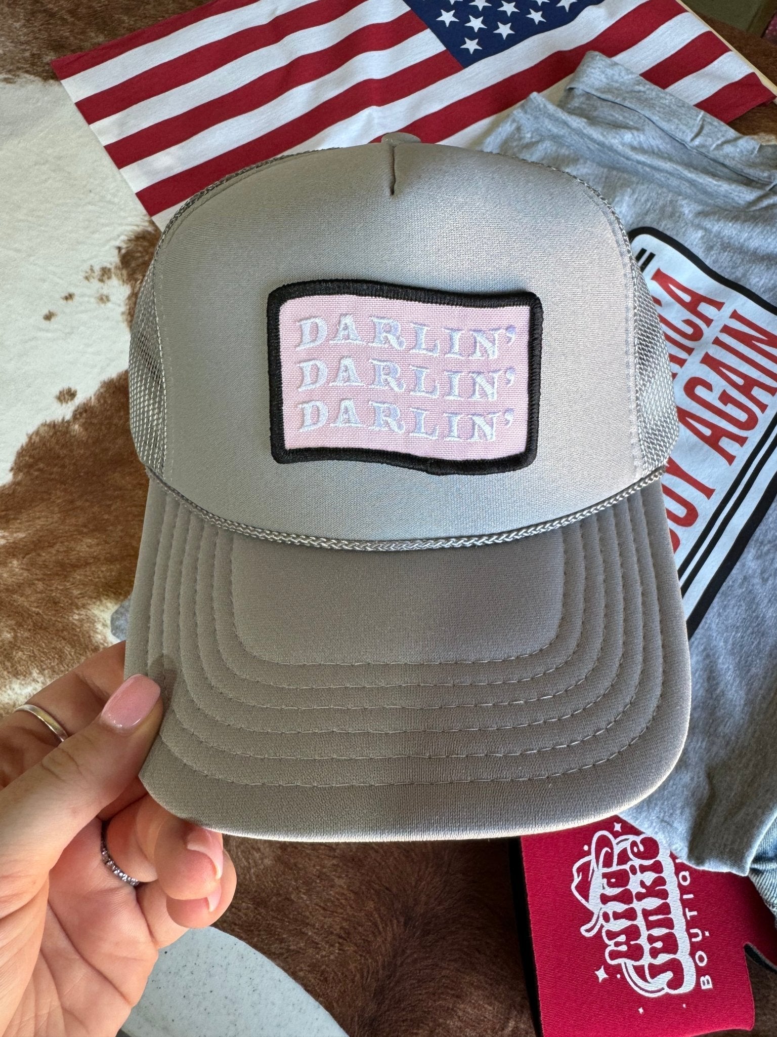 Darlin' Patch Trucker Hat - Rooted & Reckless Co.