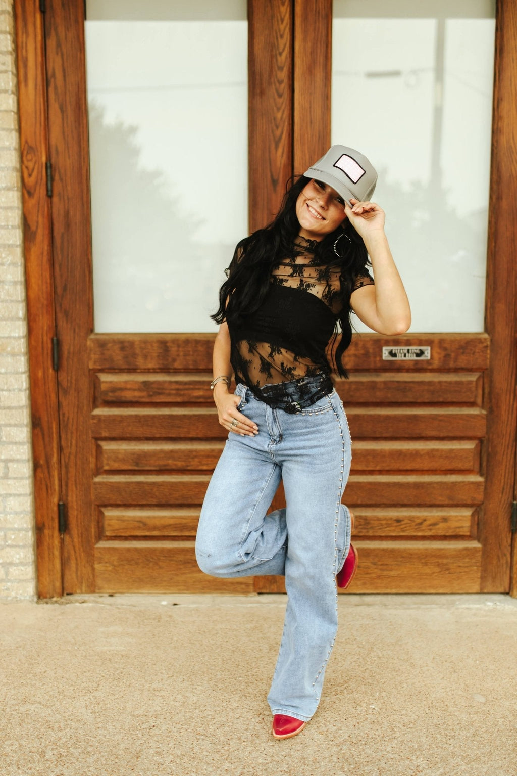 Darlin' Patch Trucker Hat - Rooted & Reckless Co.